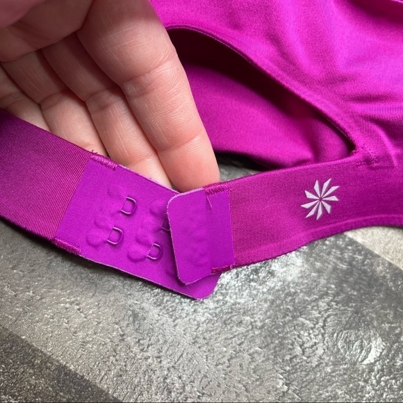 Athleta Circuit Fuchsia Sports Bra medium - Picture 6 of 10
